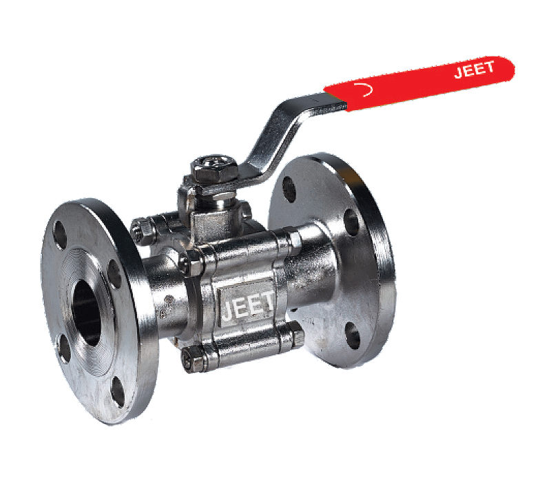 I. C. Ball Valve Flanged End - Three Piece Design